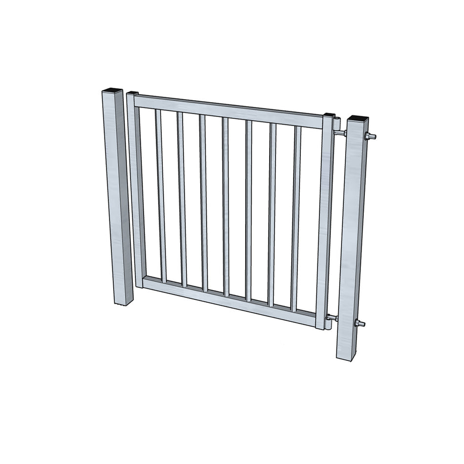 Profilgrind enkel – varmförzinkad
En profilgrind är en tidlös och praktisk lösning när du vill kombinera funktion, säkerhet och estetik. Grinden har stående rörprofiler som skapar ett luftigt och klassiskt utseende som passar lika bra vid villatomter som vid föreningslokaler eller andra offentliga miljöer.