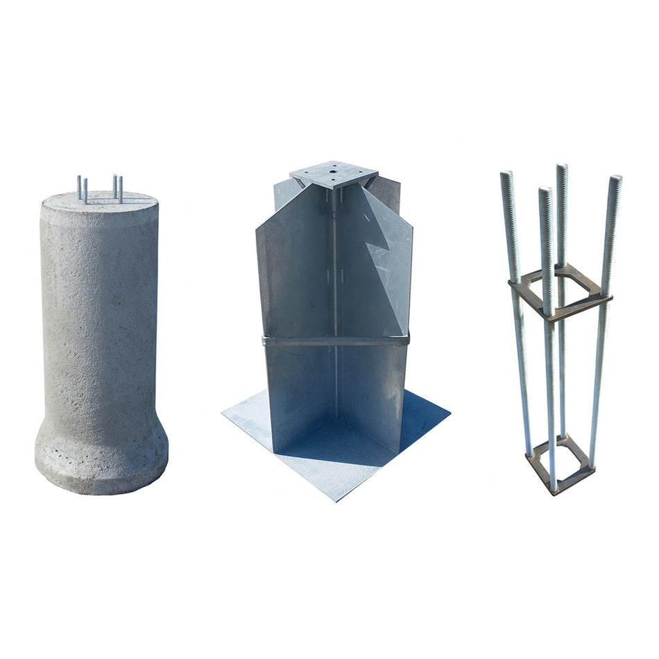 Fundament för bilspärr 48 och 60