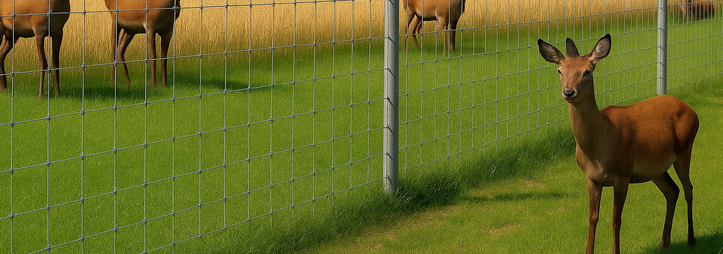 Stängsel för att skydda jordbruk och grödor mot djur, Vi har viltstängsel och farmar grindar.