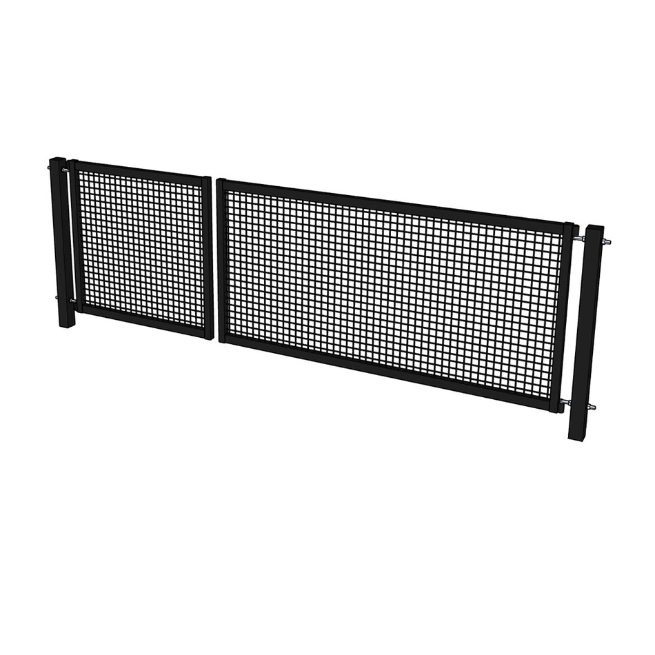 Nätgrind dubbel 1+2m  – svart