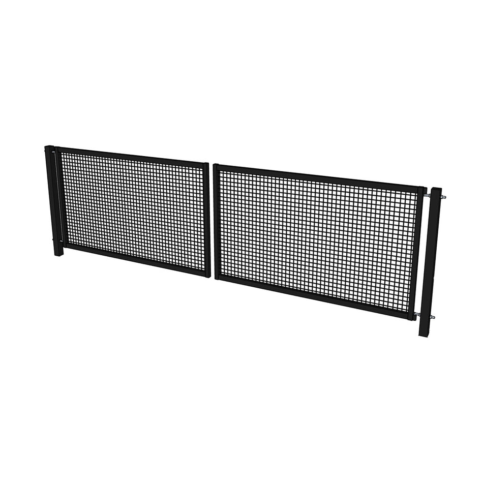 Nätgrind dubbel 2+2m  – svart