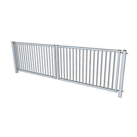 En profilgrind är en tidlös och praktisk lösning när du vill kombinera funktion, säkerhet och estetik. Grinden har stående rörprofiler som skapar ett luftigt och klassiskt utseende som passar lika bra vid villatomter som vid föreningslokaler eller andra offentliga miljöer. Konstruktionen är robust och underhållsfri – byggd för att fungera felfritt i många år.