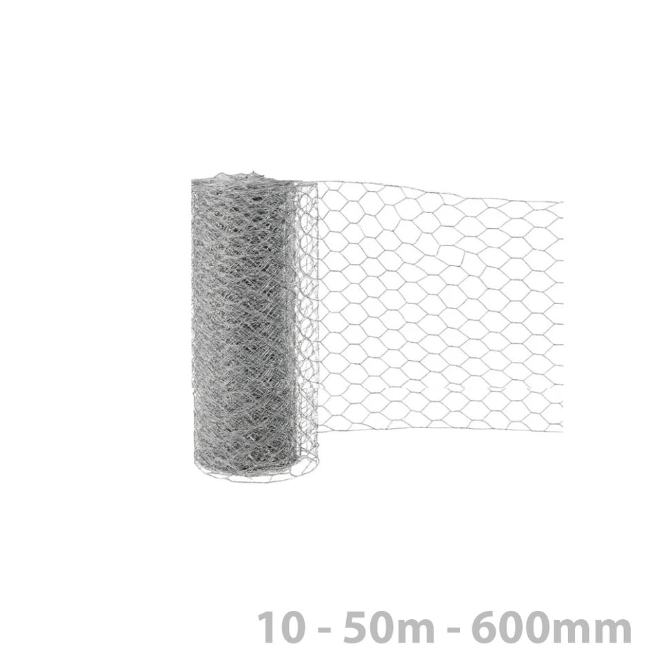 Hönsnät 600mm - Sexkantsnät VFZ 10/50m