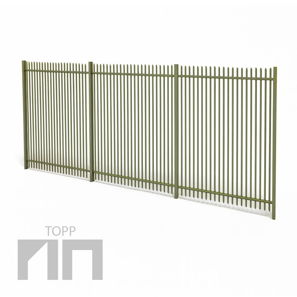 Palissadstaket Olivgrönt - Lpm.
