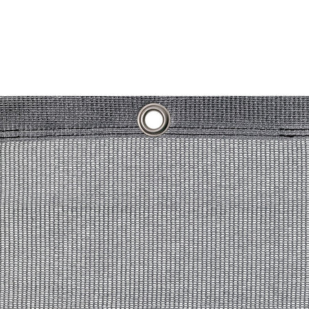 Insynsskydd - Vindnät – Bandväv - Löpmeterpris löpande alt. hel rulle om 50 eller 100m. Monteras enkelt på stängsel ink karbinhakar för öljetter varje 0.5m meter. Färg: Silver Grå