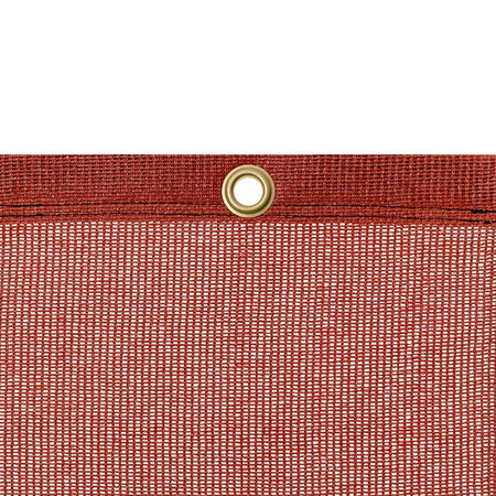 Insynsskydd - Vindnät – Bandväv - Löpmeterpris löpande alt. hel rulle om 50 eller 100m. Monteras enkelt på stängsel ink karbinhakar för öljetter varje 0.5m meter. Färg: Terracotta